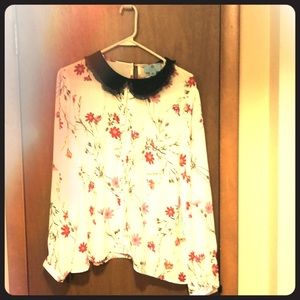 CeCe floral blouse